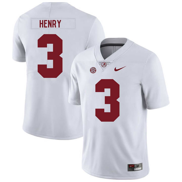Alabama Crimson Tide 3 Derrick Henry White Nike College Football Jersey Dzhi,We sell and wholesale Alabama Crimson Tide 3 Derrick Henry White Nike College Football Jersey Dzhi on line form chian!